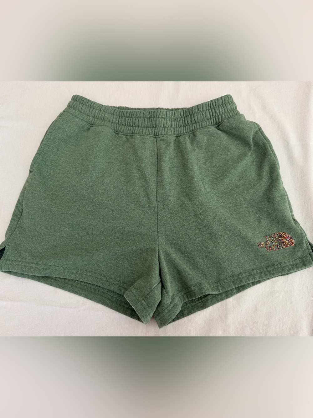 The North Face Green Women's Athletic Shorts.. sweats material. Women’s Large